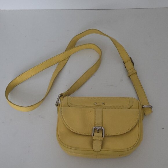 DANIER | Mini Crossbody Bag Yellow Leather - Picture 1 of 8